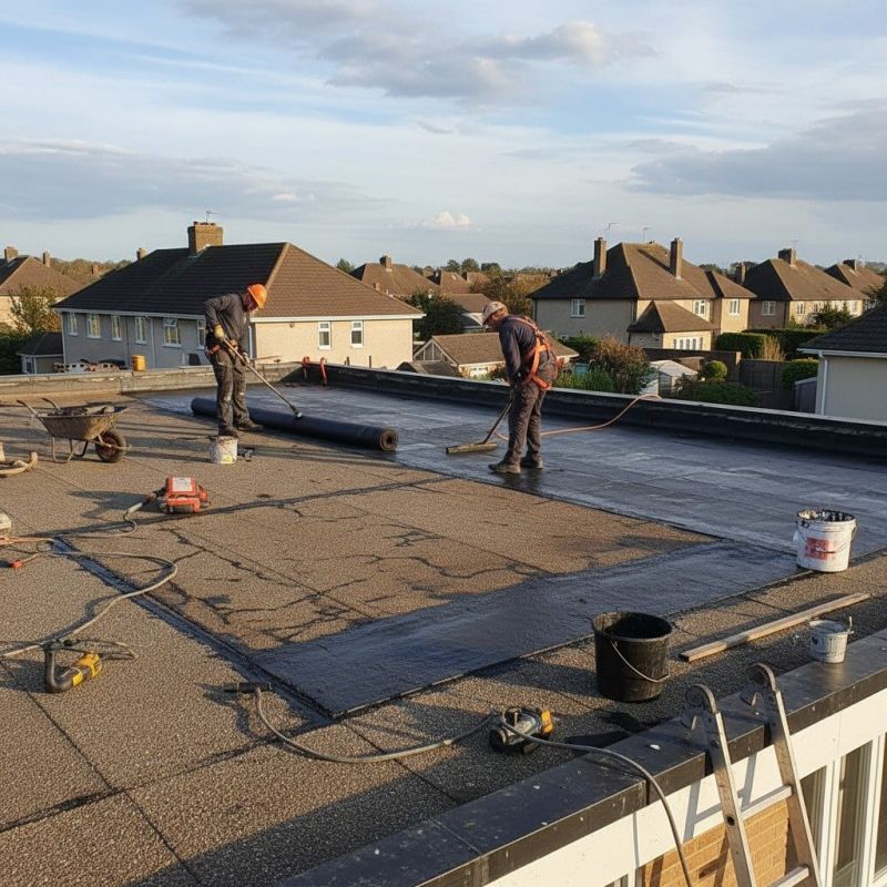 Local Rubber Roof Service pros at work